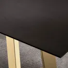 Vaste eettafel met gefineerd houten blad Made in Italy - Tecna Viadurini