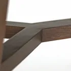 Vaste eettafel in gepolijst Emperador-keramiek Made in Italy - Noord Viadurini