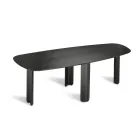 Vaste tafel in drie kleuren met houtlook en twee maten - Musa Viadurini