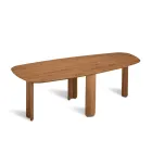 Vaste tafel in drie kleuren met houtlook en twee maten - Musa Viadurini