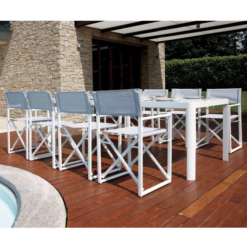 Tuintafel Uitschuifbaar tot 240 cm met aluminium structuur - Geoffroy Viadurini