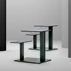 Tuintafel met aluminium zitting Made in Italy - Plinto door Varaschin Viadurini