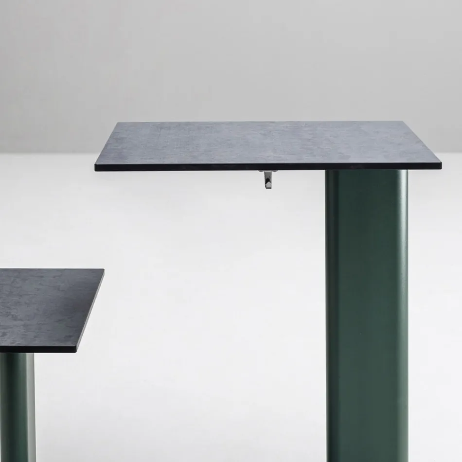 Tuintafel met aluminium zitting Made in Italy - Plinto door Varaschin Viadurini
