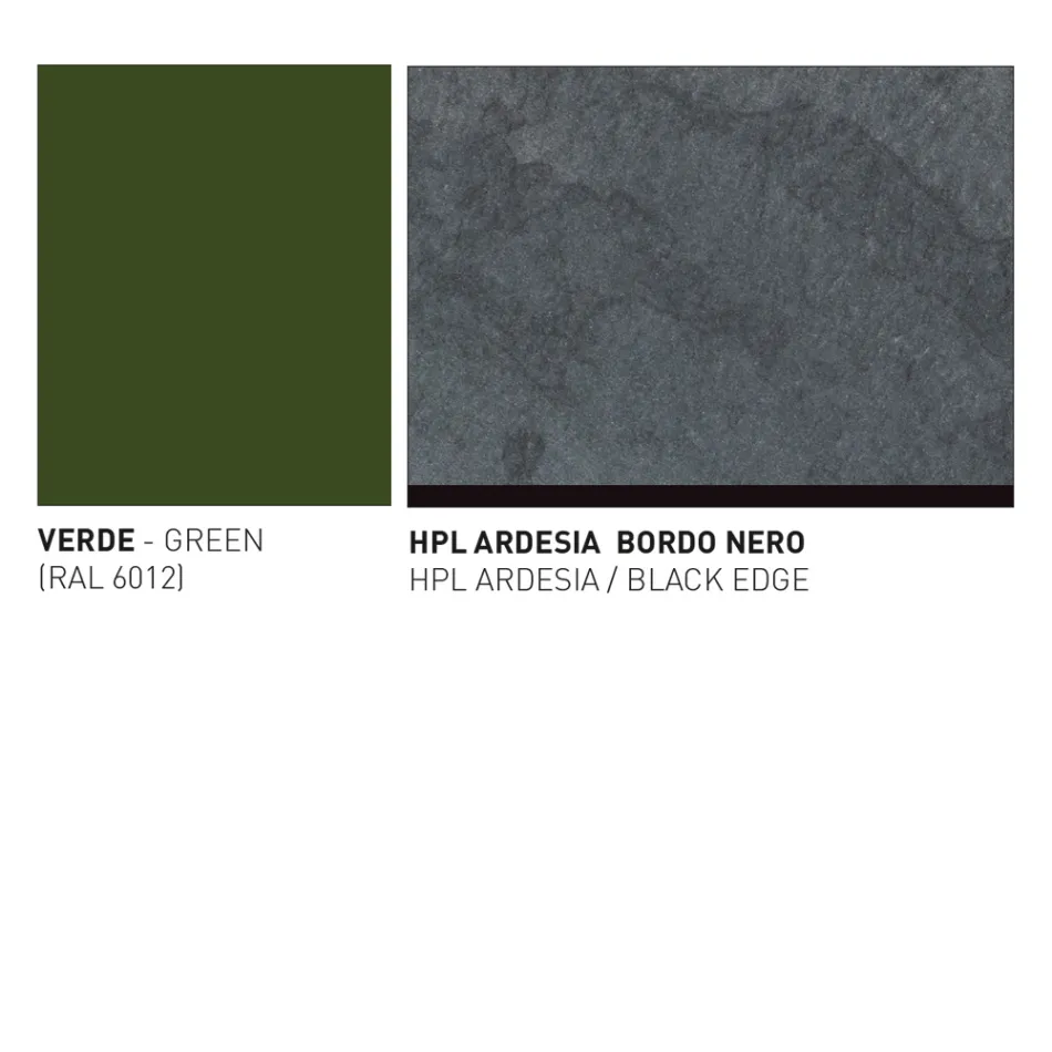 Tuintafel met aluminium zitting Made in Italy - Plinto door Varaschin Viadurini