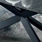 Gepolijste Griekse zwarte keramische tafel gemaakt in Italië - Grotta Viadurini