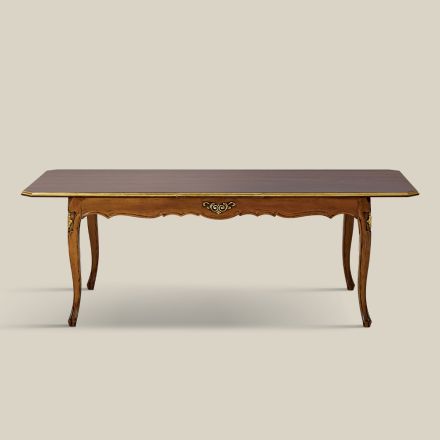 Uitschuifbare houten tafel 280 cm klassieke stijl Made in Italy - Majesty Viadurini