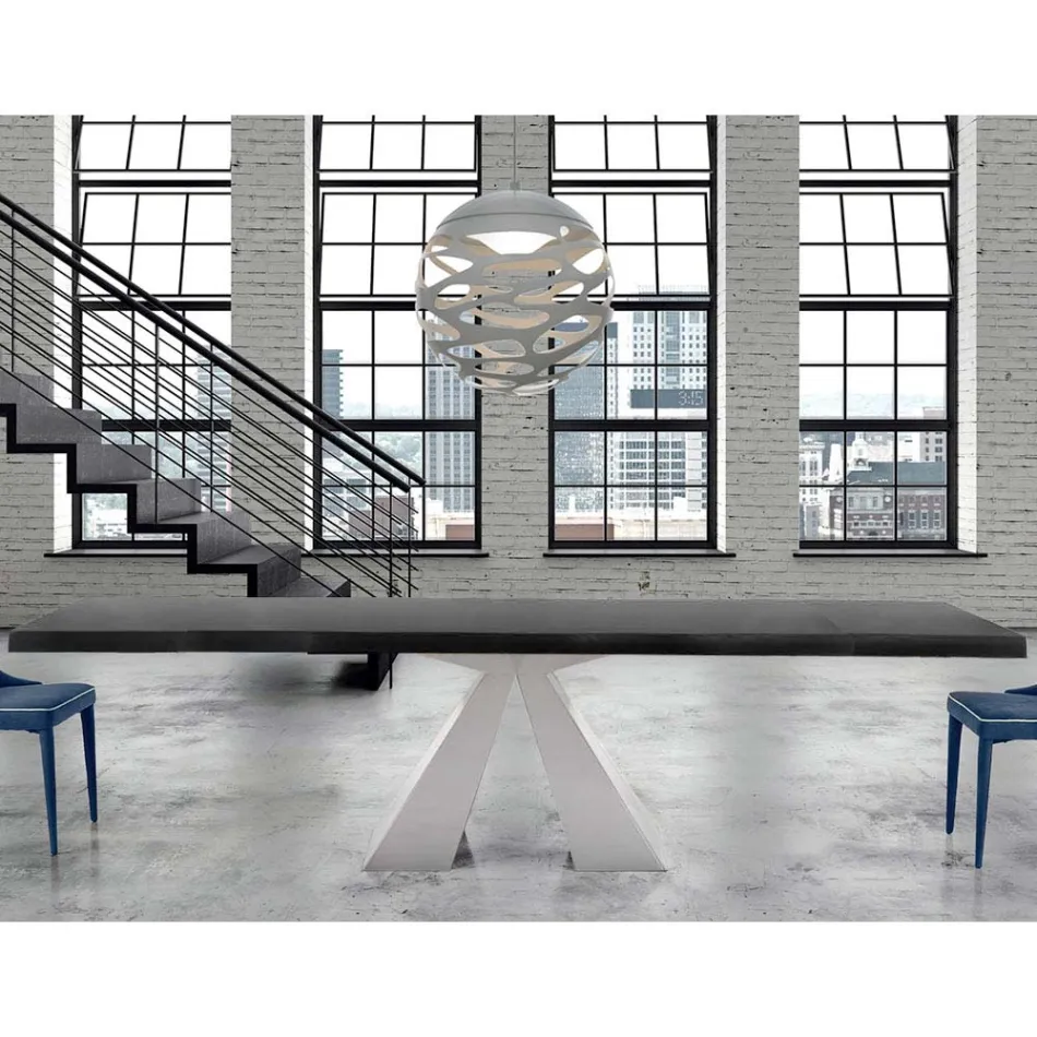 Moderne houten tafel Uitschuifbaar tot 300 cm Made in Italy - Dalmatiër Viadurini