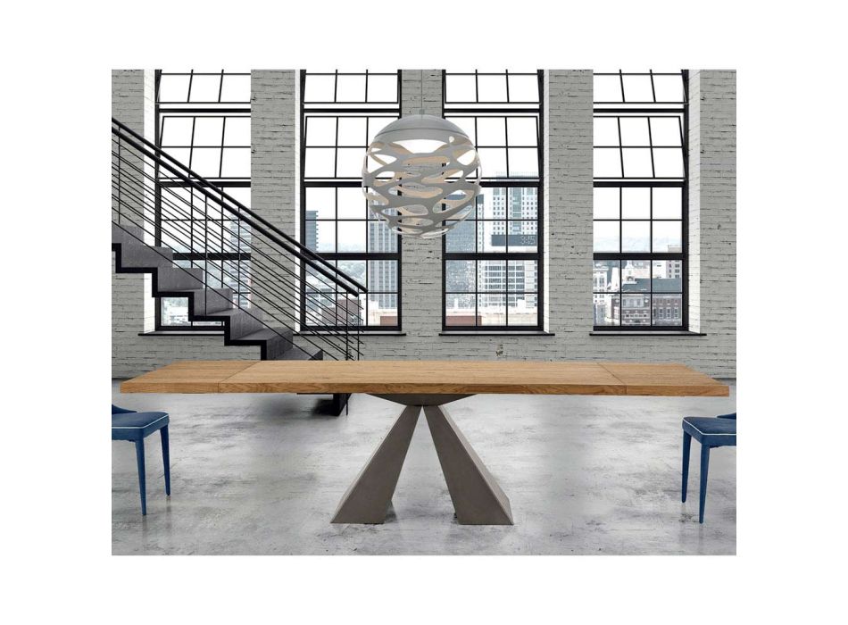 Moderne houten tafel Uitschuifbaar tot 300 cm Made in Italy - Dalmatiër Viadurini