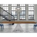 Moderne uitschuifbare houten tafel tot 300 cm - Dalmata