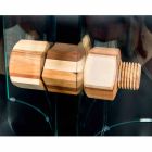 olijf houten lijst en Portofino VGnewtrend ronde glazen Viadurini