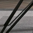 Tafel in houtskoolasfineer en metaal Made in Italy - Meluso Viadurini