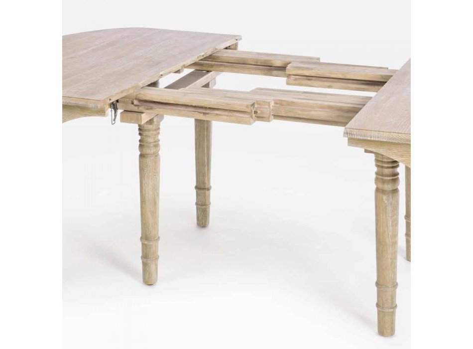 Uitschuifbare tafel van massief hout tot 382 cm Homemotion - Brindisi Viadurini