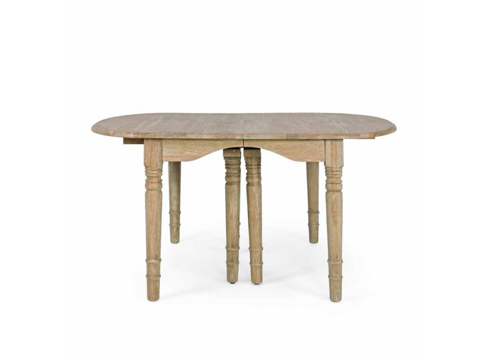 Uitschuifbare tafel van massief hout tot 382 cm Homemotion - Brindisi Viadurini