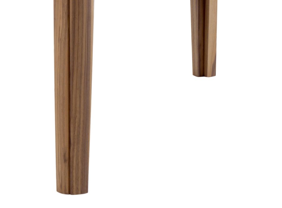 Grilli York vierkante moderne massief houten tafel gemaakt in Italië Viadurini