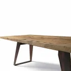 houten tafel natuurlijke massief elzen modern design, Antonio Viadurini