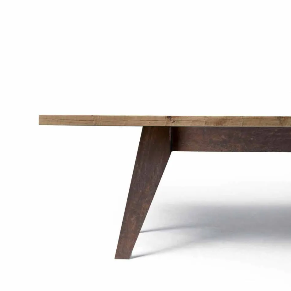 houten tafel natuurlijke massief elzen modern design, Antonio Viadurini