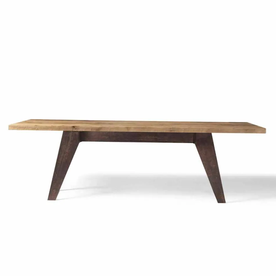 houten tafel natuurlijke massief elzen modern design, Antonio Viadurini