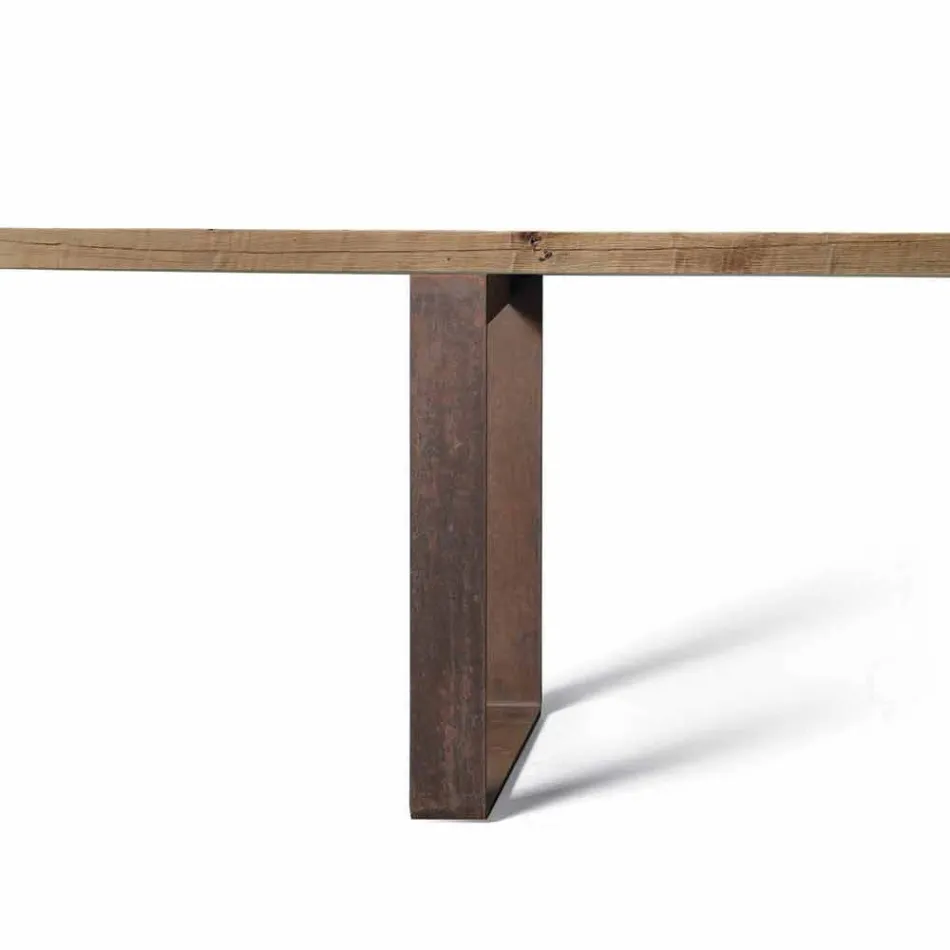 houten tafel natuurlijke massief elzen modern design, Antonio Viadurini