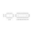 Uitschuifbare melamine houten tafel tot 470 cm Made in Italy – Gordito Viadurini