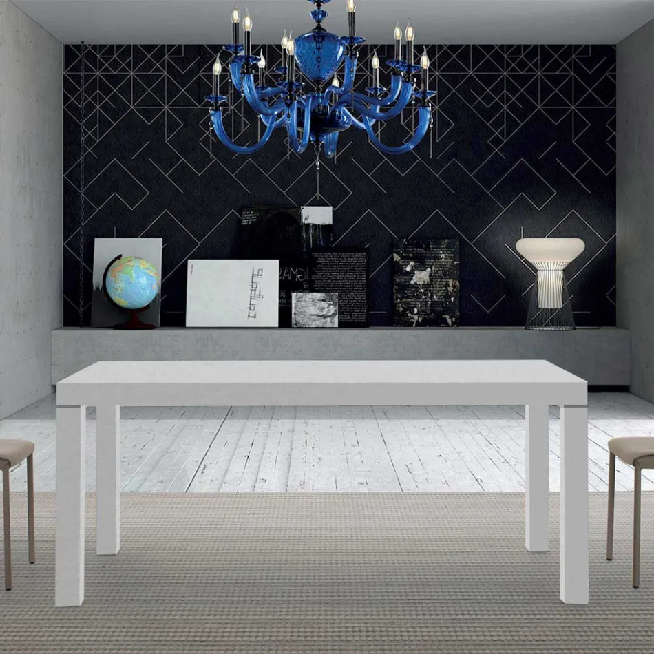 Uitschuifbare melamine houten tafel tot 470 cm Made in Italy – Gordito Viadurini