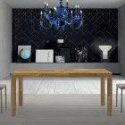 Uitschuifbare melamine houten tafel tot 470 cm Made in Italy – Gordito Viadurini