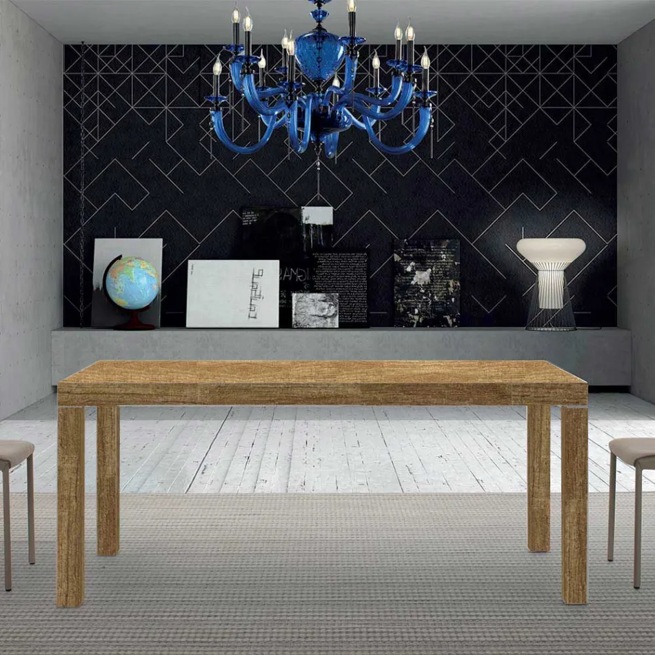 Uitschuifbare melamine houten tafel tot 470 cm Made in Italy – Gordito Viadurini