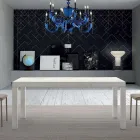 Uitschuifbare melamine houten tafel tot 470 cm Made in Italy – Gordito Viadurini