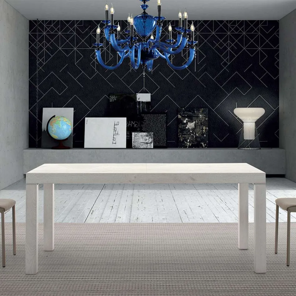 Uitschuifbare melamine houten tafel tot 470 cm Made in Italy – Gordito Viadurini