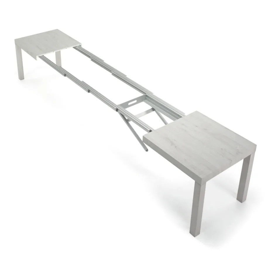 Uitschuifbare melamine houten tafel tot 470 cm Made in Italy – Gordito Viadurini