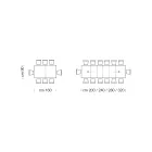 Uitschuifbare melamine houten tafel tot 470 cm Made in Italy – Gordito Viadurini