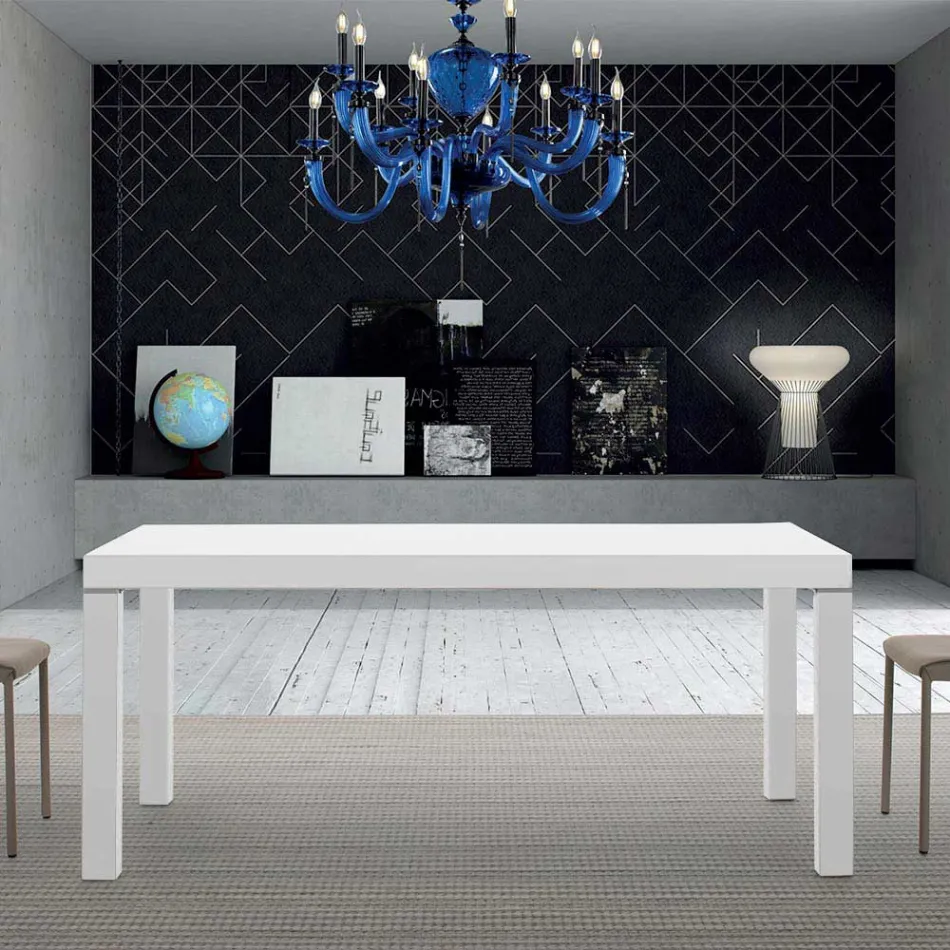 Uitschuifbare melamine houten tafel tot 470 cm Made in Italy – Gordito Viadurini