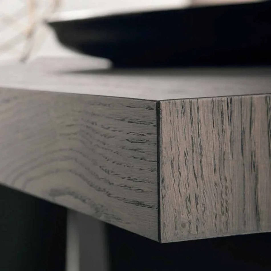 Moderne geknoopte eikenhouten tafel geproduceerd in Italië Zerba Viadurini