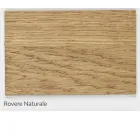 Geknoopte eikenhouten tafel met metalen onderstel Made in Italy - Sebastiano Viadurini