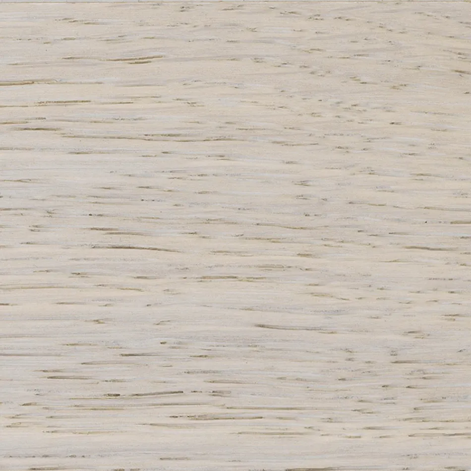 Tafel in geplateerd eikenhout met vierkante bladrand en metaal Made in Italy - Riad Viadurini