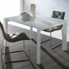 Gehard glas tafel met mono strekt zich uit om te boeken Phoenix Viadurini