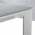 Gehard glas tafel met mono strekt zich uit om te boeken Phoenix Viadurini