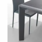Gehard glas tafel met mono strekt zich uit om te boeken Phoenix Viadurini