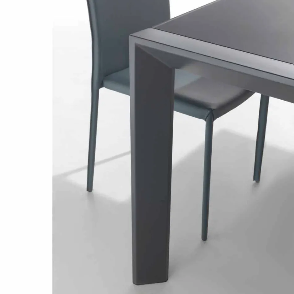 Gehard glas tafel met mono strekt zich uit om te boeken Phoenix Viadurini