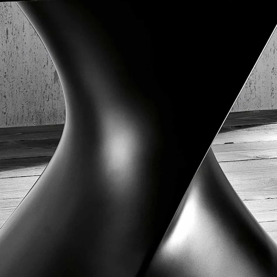 Gehard glazen tafel van modern design geproduceerd in Italië, Clark Viadurini