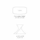 Gehard glazen tafel van modern design geproduceerd in Italië, Clark Viadurini