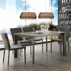 Glas-keramische uitschuiftafel tot 240 cm Terni Viadurini