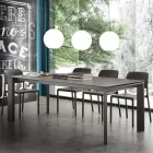 Glas-keramische uitschuiftafel tot 240 cm Terni Viadurini