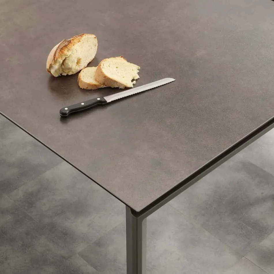 Glas-keramische uitschuiftafel tot 240 cm Terni Viadurini