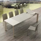 Glas-keramische uitschuiftafel tot 240 cm Terni Viadurini