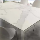 Glas-keramische uitschuiftafel tot 240 cm Terni Viadurini