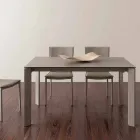 Glas-keramische uitschuiftafel tot 240 cm Terni Viadurini