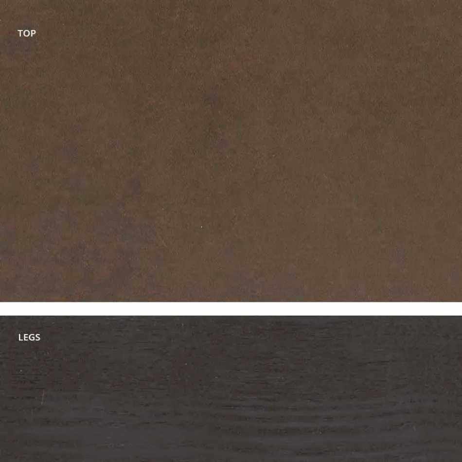 Moderne design glazen keramische tafel gemaakt in Italië, Egisto Viadurini