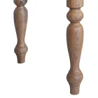 Tafel voor binnen met eikenhouten blad en poten Made in Italy - Geolier Viadurini