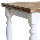 Uitschuifbare salontafel in Noordse spar Made in Italy - Benidorm Viadurini