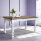 Uitschuifbare salontafel in Noordse spar Made in Italy - Benidorm Viadurini